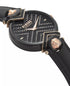 Versus Versace Womens Mabillon Two-Tone Black Leather Strap Watch, 36mm $280