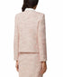 Tahari ASL Metallic Boucle Jacket Light Pink Size 4