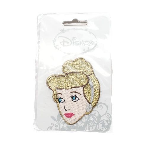 Disney Cinderella Glitter Embroidered Iron On Patch 2.5" x 2"