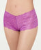 INC International Concepts Lace Boyshort Underwear Purple Size Large
