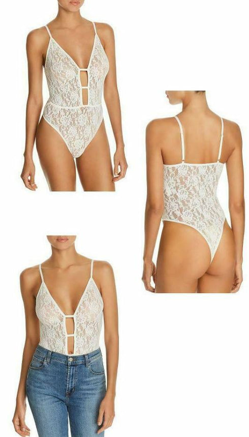 Hanky Panky Signature Lace Plunge Bodysuit Size S