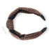 Lulla Collection Bindya Brown Velvet knotted Headband