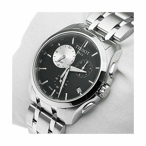 Tissot Mens Couturier Swiss Quartz Stainless Steel Dress Watch T0354391105100