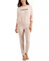 Family Pajamas Womens Matching Crew Love Pajama Set XS