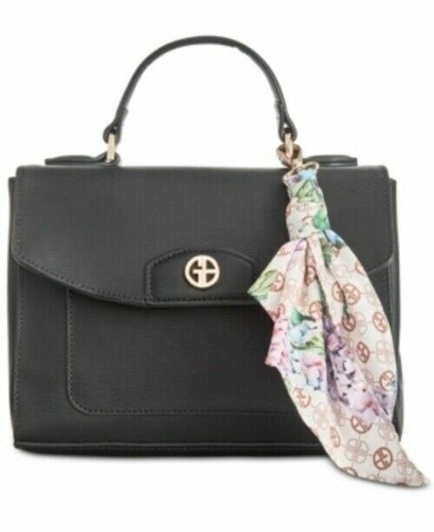 Giani Bernini Bark Leather Crossbody Satchel with Scarf $119