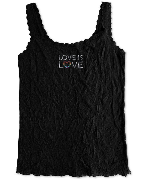 Hanky Panky Plus Size Love Is Love Classic Camisole Black- 1X