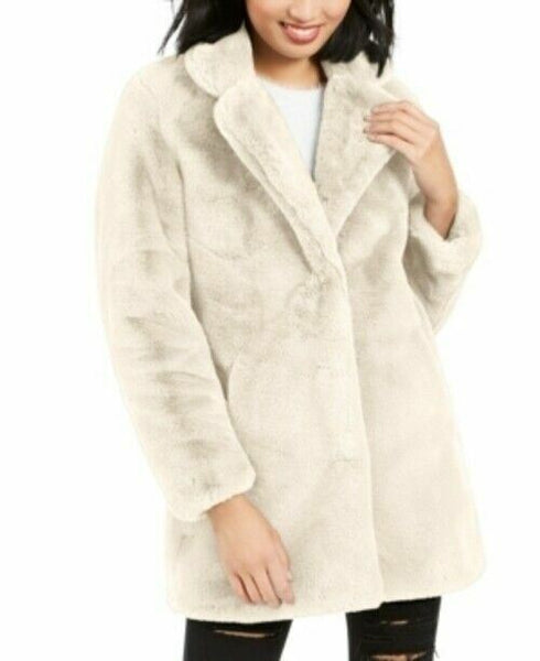 Apparis Eloise Faux-Fur Coat Ivory Size 2XL