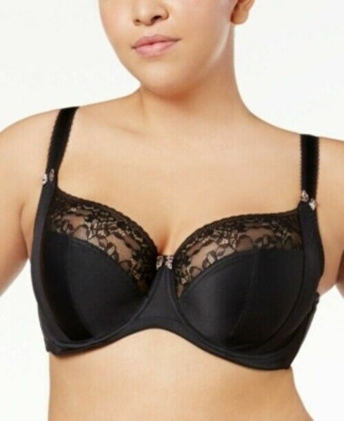 Sculptresse by Panache Bra Plus Size Chi-chi Full Cup Bra Black- Size 36GG