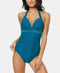 Jessica Simpson Crochet Halter One-Piece Swimsuit Women's Swimsuit Large