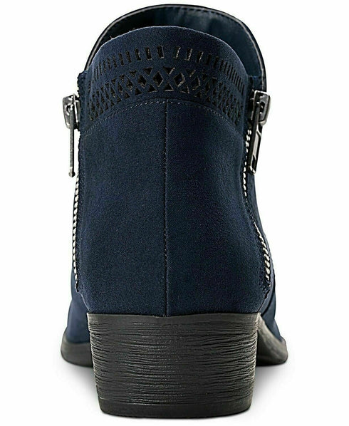 American Rag Womens Abby Almond Toe Ankle Fashion Boots Navy Size 5M