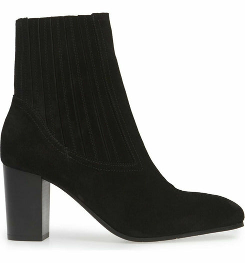 Aquatalia Women's Fayren Suede Ankle Boots Black Leather Suede US 9M Msrp $450
