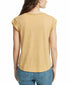 WILLIAM RAST Molly Tucked Graphic T-Shirt Yellow Size XL