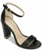 Kenneth Cole New York Women's Milena Ankle Strap Sandal Heel In Leather Black