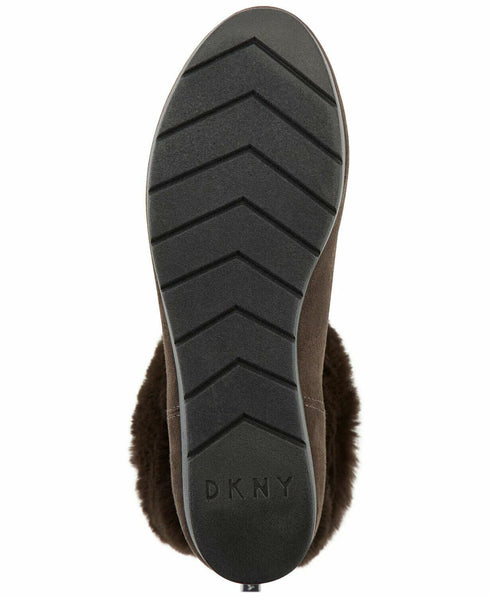 DKNY Women's Abri Booties Brown Stone Size 6.5M