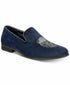 NC International Concepts Nova Men's Navy Velvet Loafers Size 9M