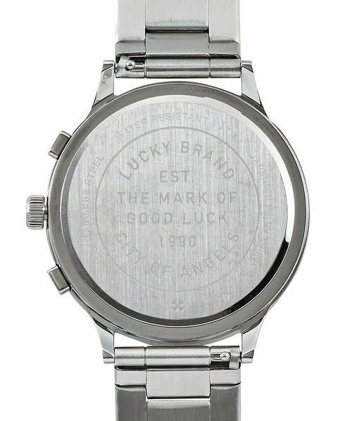 Lucky Brand Men's Chronograph Rockpoint Stainless Steel Bracelet Watch 42mm