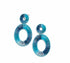 Baublebar Mini Kiera Raffia Statement Earrings Blue Ombre MSRP $42