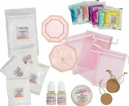 FAO Schwarz 25 Piece Calm Creations DIY Spa-Ready Bath Bomb Set for Kids