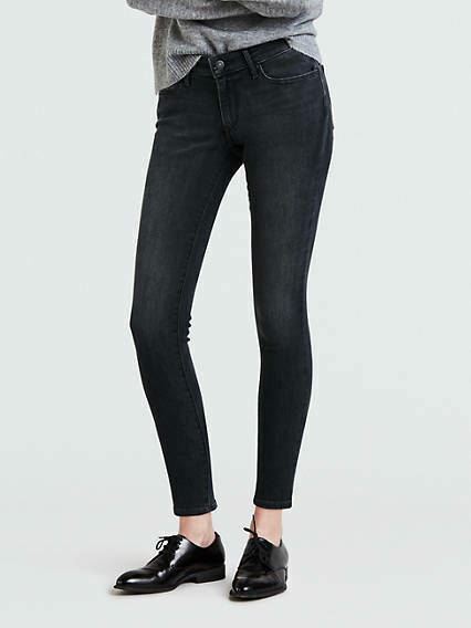Levi's Juniors 711 Studded Zip-detail Ankle Skinny Jeans