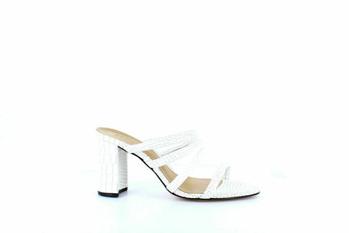Schutz | Felisa Block-Heel Sandals | White Size 8