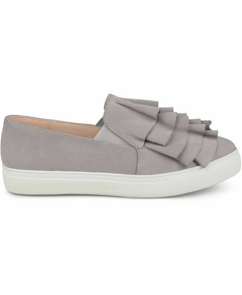 Women's Journee Collection Women's Glint Sneakers Gray Size 8M