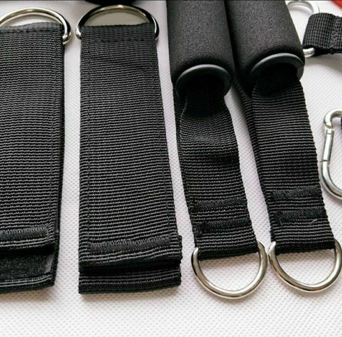 Colossal 11 Piece Resistance Band Set Yoga Pilates Abs Workout Fitness Tube Band