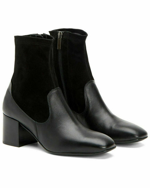 Aquatalia Cammie Weatherproof Leather Bootie Women's Black Size 10M