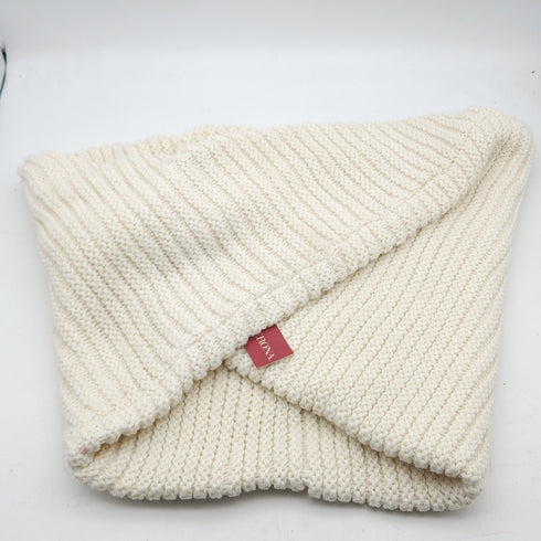 MERONA Chunky Knit Gray Infinity Scarf White New