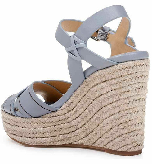 Splendid Taffeta Espadrille Wedge Sandal, Size 10 M - Blue