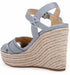 Splendid Taffeta Espadrille Wedge Sandal, Size 10 M - Blue