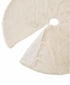 Glitzhome 48" Diameter Plush Christmas Tree Skirt, Color White - NEW