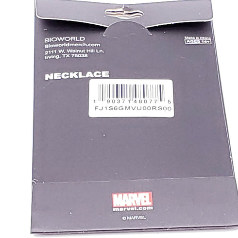 The Punisher Logo Skull Necklace w/ Chain Marvel Comics Bioworld Netflix Charm