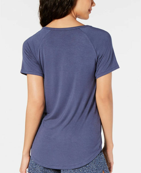 Alfani Super Soft Henley Pajama T-Shirt XS