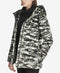 DKNY Womens Sport Camo-Print Velvet Hooded Jacket Camo Size S