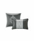 Madison Park Odette California King 8 Piece Jacquard Comforter Set Silver $490
