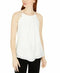 Bcx Juniors' Scalloped Sleeveless Top White Size XS