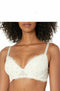 Calvin Klein 101 Women's Pom Pom Lace Demi Lift Bra Ivory- 36 D