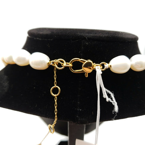 Anne Klein Gold-Tone Link Medium C-Hoop Earrings With Teardrop Accent NWT