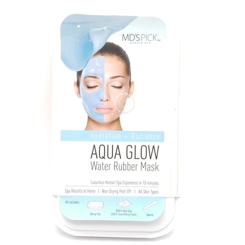 MD's Pick Aqua Glow Water Rubber Face Mask - 1ct