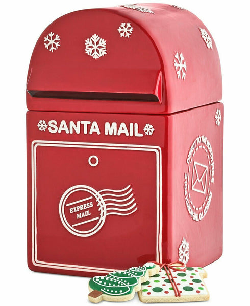 Martha Stewart Collection, Mailbox Cookie Jar, Express Mail, Red Christmas Gift