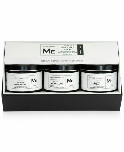Melted Element 3-Pc. Explore Travel Candle Gift Set