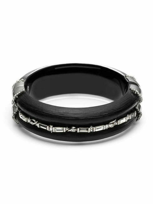 Women's Alexis Bittar Winter Paisley Crystal Baguette Hinged Bangle