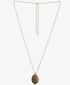 Lucky Brand Gold-Tone Leopard Reversible 34" Adjustable Pendant Necklace