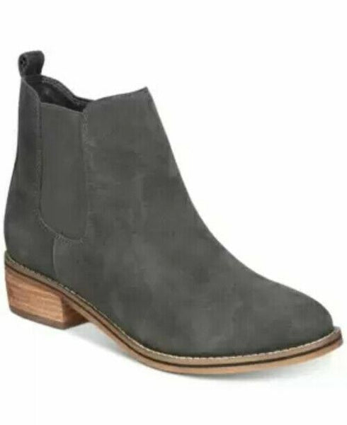 AQUA College Lori Waterproof Insulated Dark Grey Suede Ankle Boots Size 7.5M