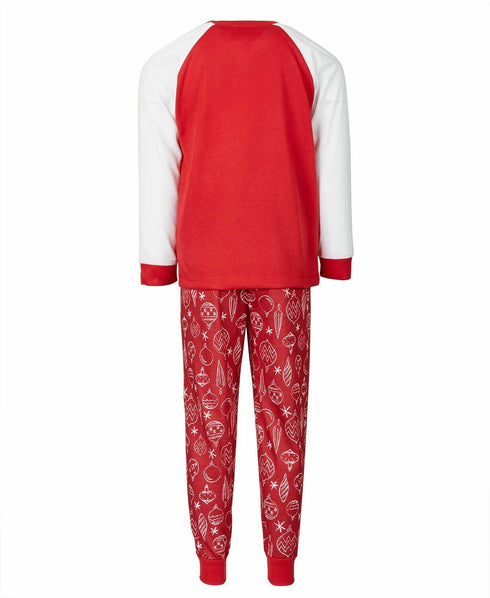Family Pajamas Matching Kids Ornament-Print Family Pajama Set Size 2T - 3T