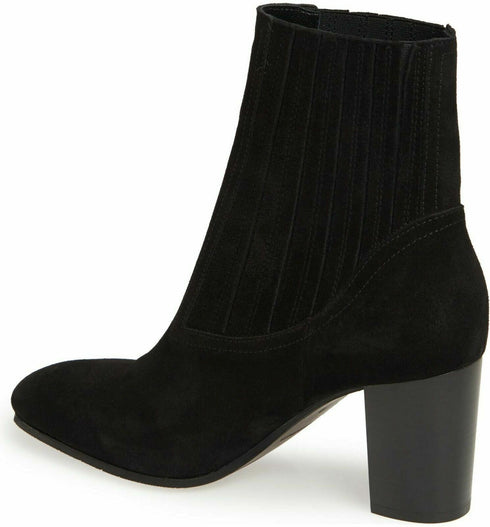 Aquatalia Women's Fayren Suede Ankle Boots Black Leather Suede US 9M Msrp $450