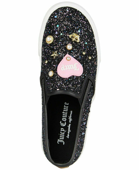 Juicy Couture Little & Big Girls Paradise Sparkle Slip-Ons Size 4 M