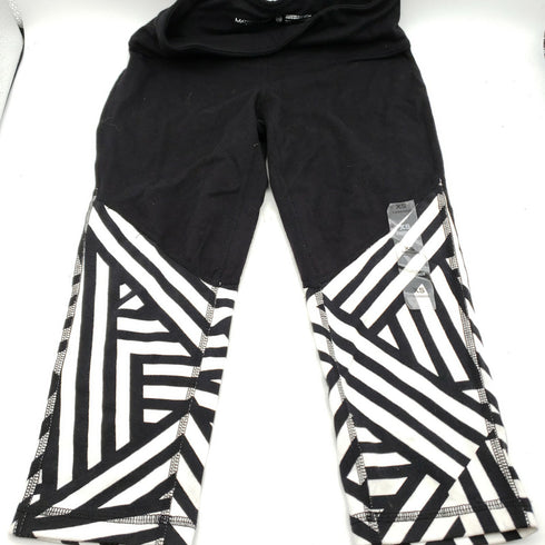 Material Girl Active Leggins X-Small Black and White