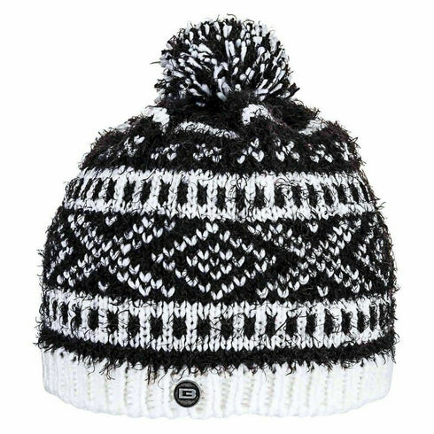 Women's Soft Beanie White/Black - Bula