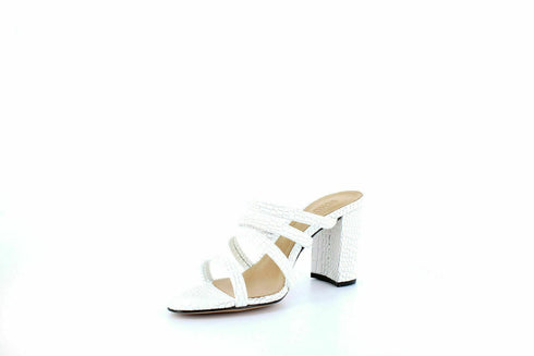 Schutz | Felisa Block-Heel Sandals | White Size 8